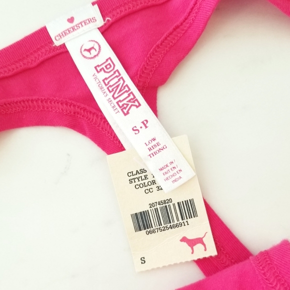 Victoria's Secret PINK Vintage Rhinestone Crystal Thong Panty Ruching NWT - Picture 6 of 13